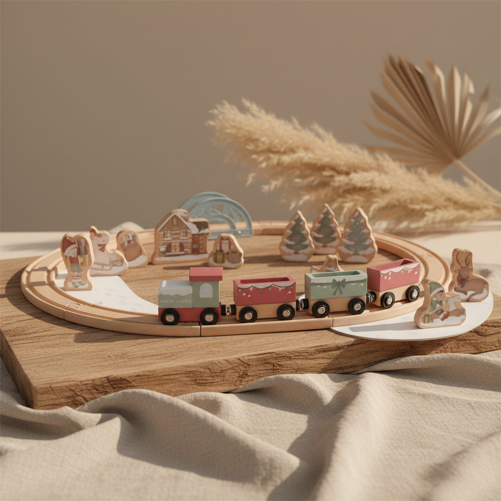 Holzeisenbahn für Kinder mit Zug, Schienen und Spielwelt aus Holz – Sets und Zubehör bei Schmatzepuffer