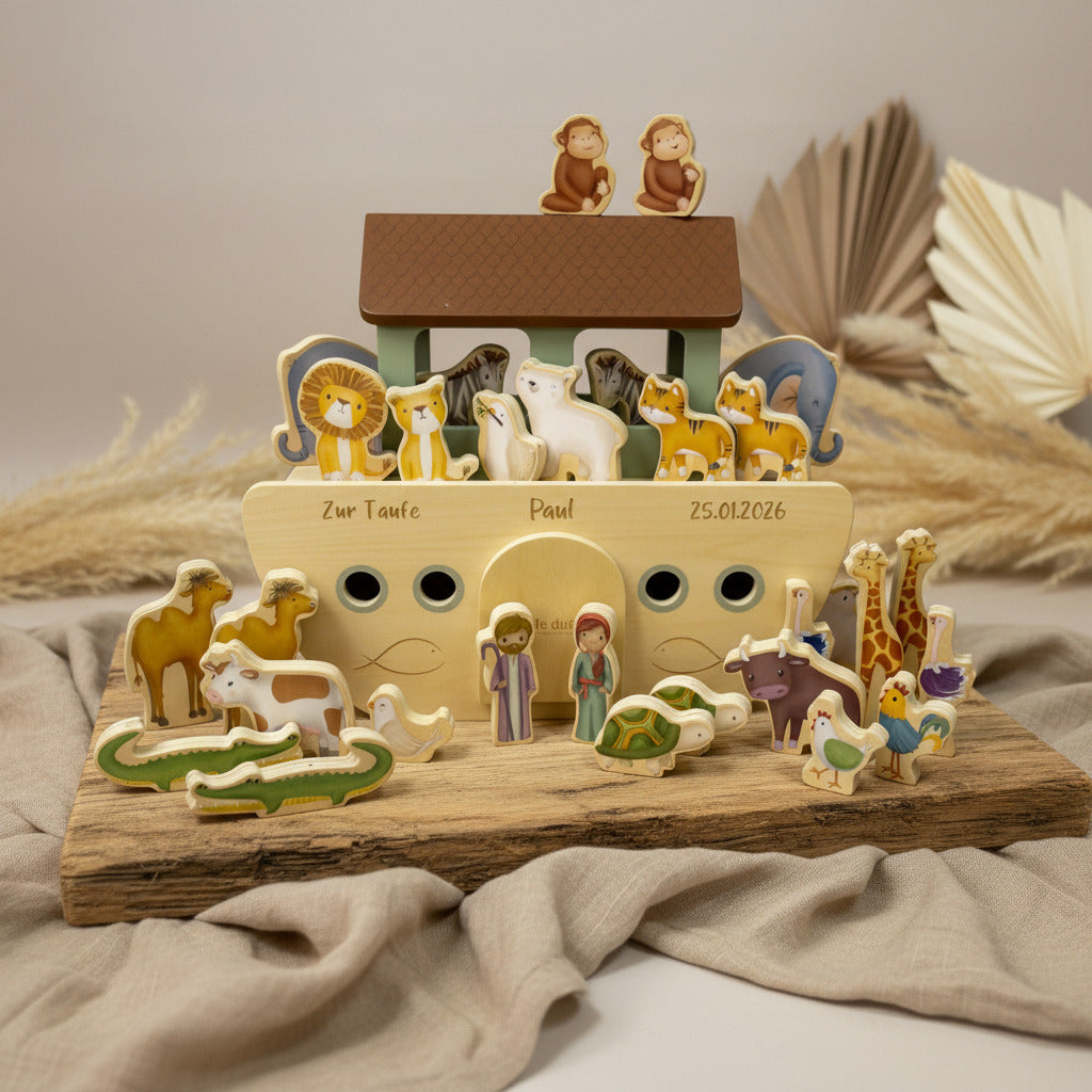 Arche Noah Spielzeug für Kinder – Holzsets, Puzzle und Geschenkideen