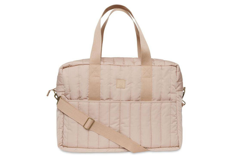Wickeltasche Puffed Moos, Biscuit | Jollein