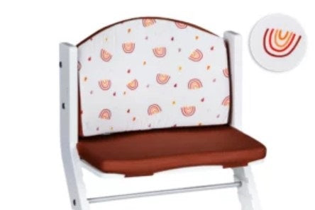 Coussin "Arc-en-ciel" pour chaise haute Rouge | tiSsi®