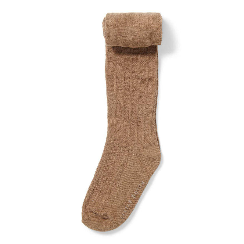 Collants tricotés 68/86 - Marron | Little Dutch