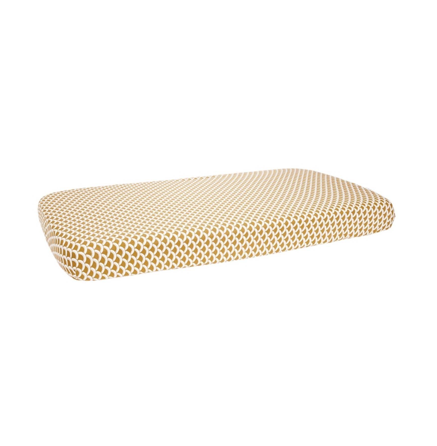 Wiegenlaken Sunrise Ocker, 21 x 14 cm | Little Dutch