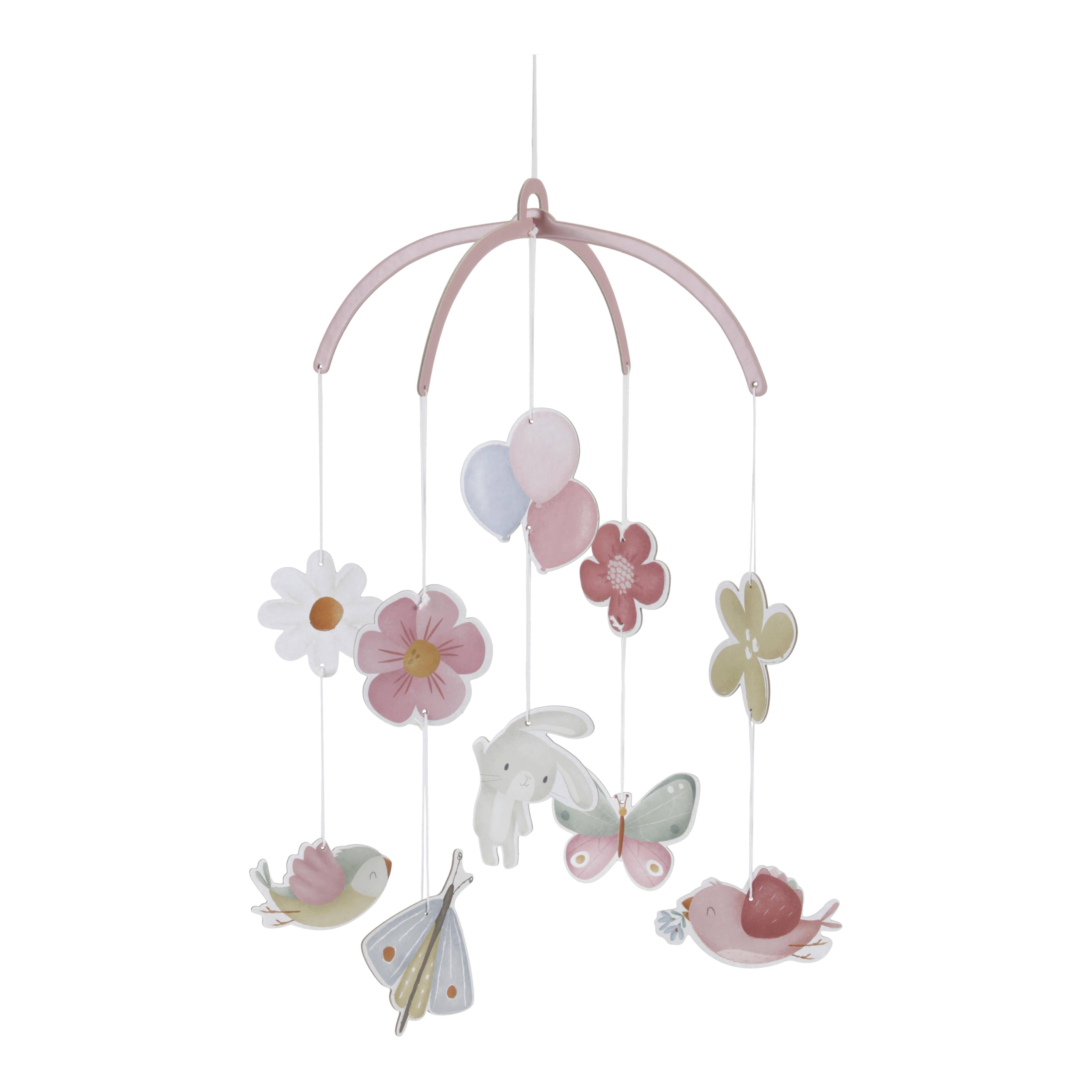 Papp-Mobile Flowers & Butterflies | Babyzimmer Deko