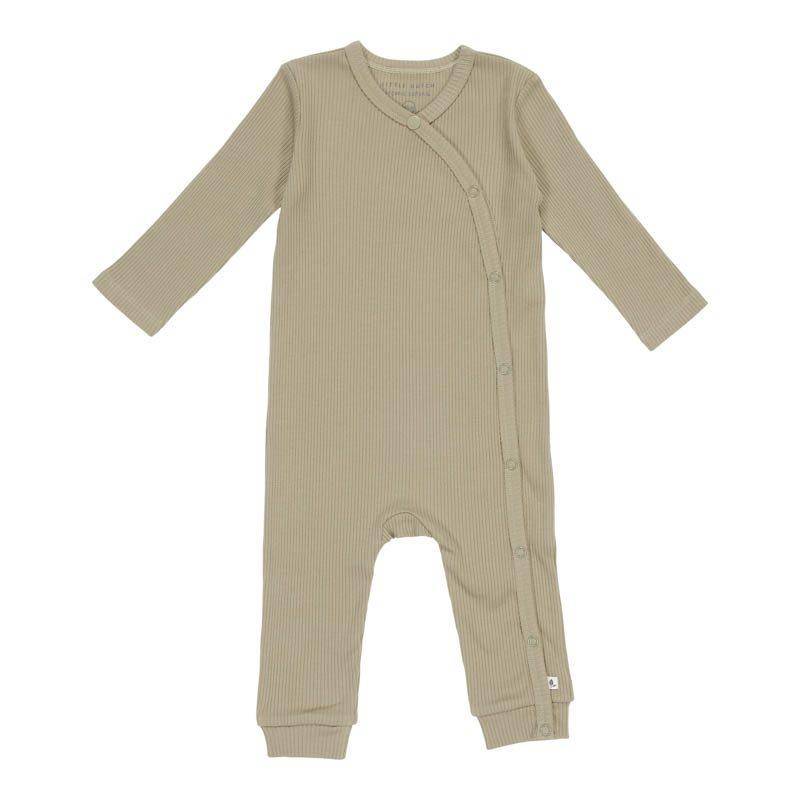 Combinaison cache-cœur olive, taille 62/68 | Little Dutch