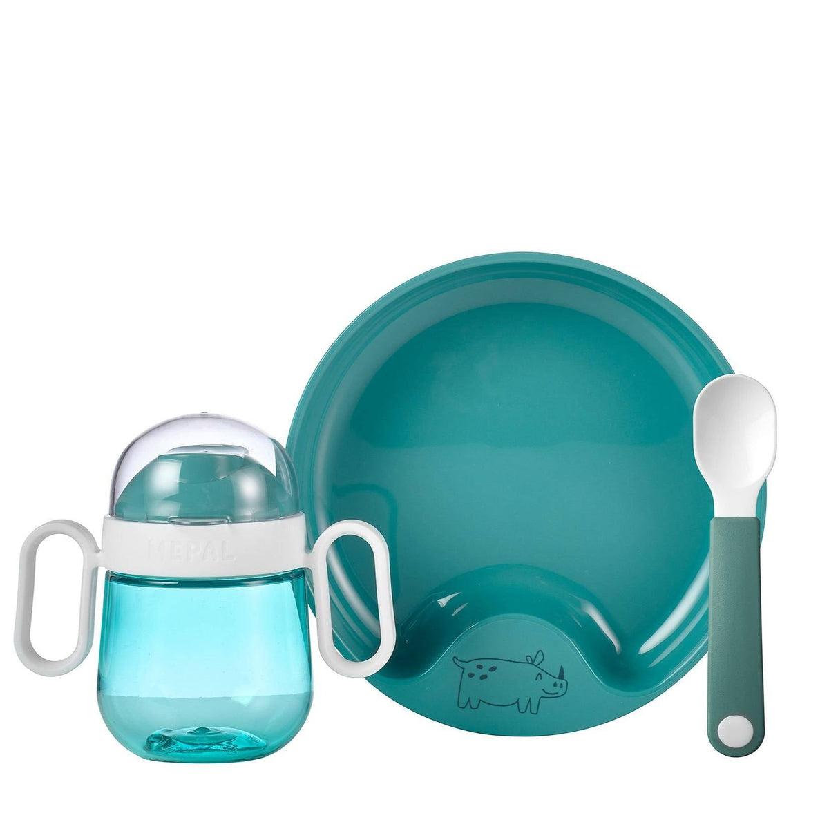 Baby-serviesset Mio Deep Turquoise 3-delig
