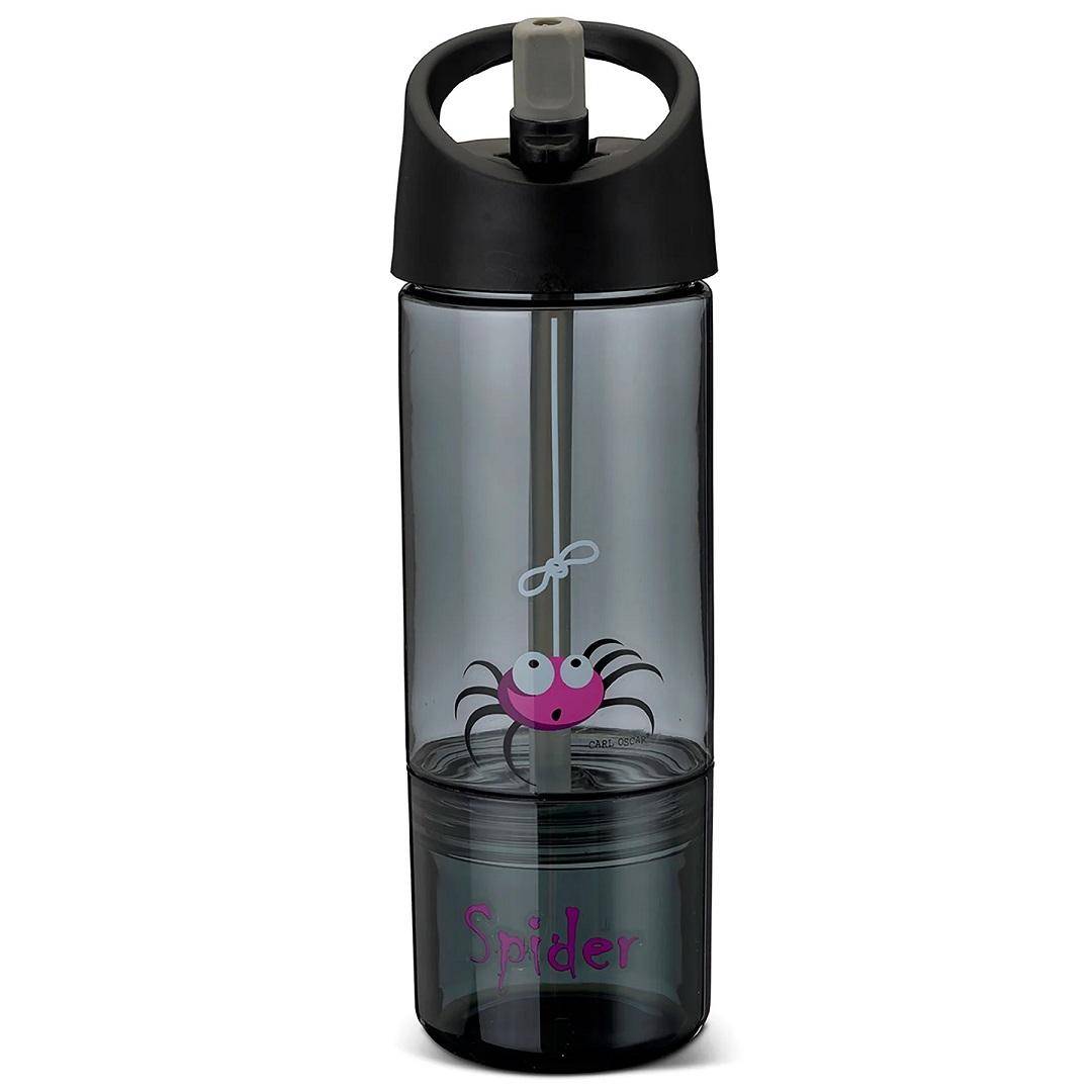 Drinking bottle 2 in 1, 300 ml + 150 ml, grey I Carl Oscar