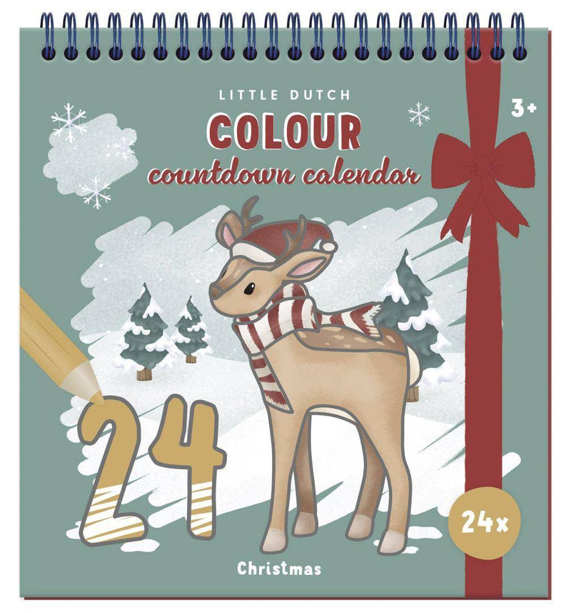 Adventskalender Malbuch – Kreativer Adventskalender für Kinder