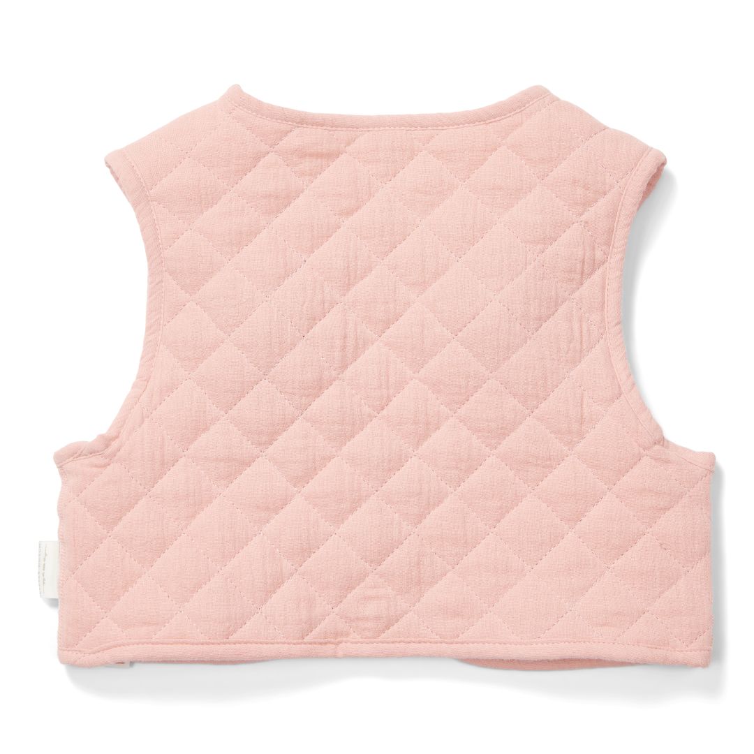 Gilet réversible rose/blanc | Little Dutch