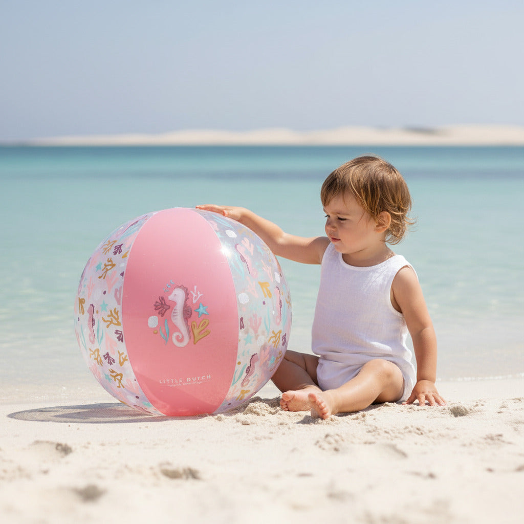 Ballon de plage Ocean Dreams Rose 35 cm – Jeu de balle pour enfants