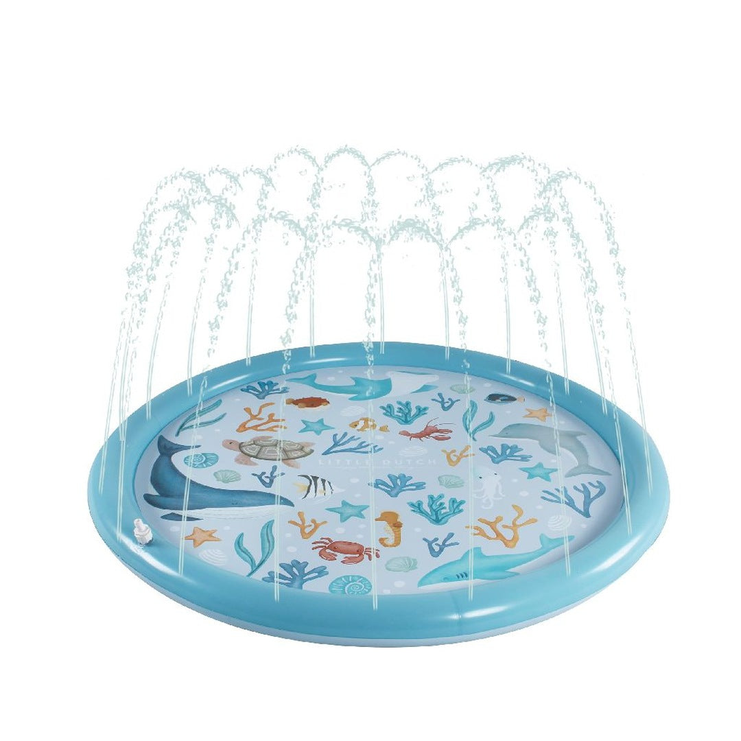 Sprinkler mat Ocean Dreams Blue 150 cm | Little Dutch