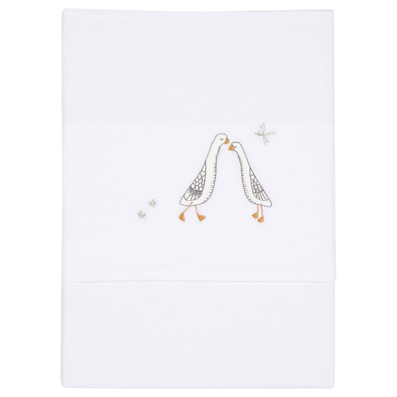Wiegelaken Little Goose bestickt | Little Dutch
