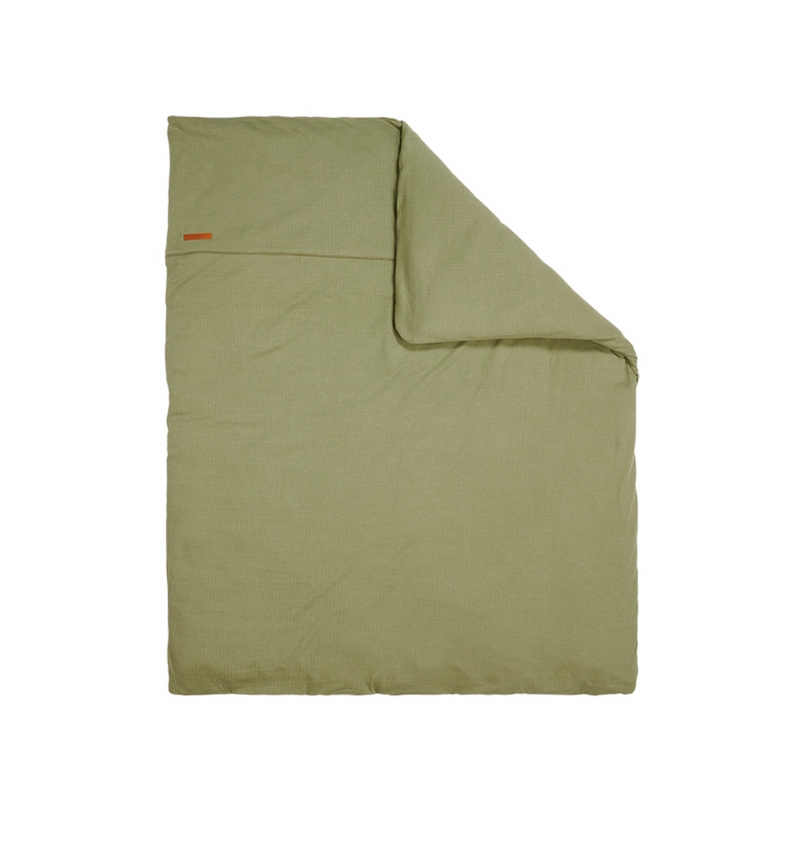Pure Olive crib blanket cover | Little Dutch