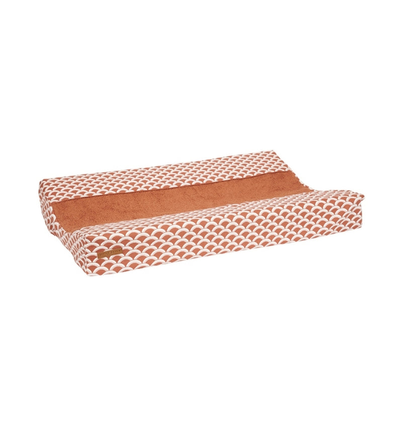 Changing table mat cover Pure rust red | Little Dutch