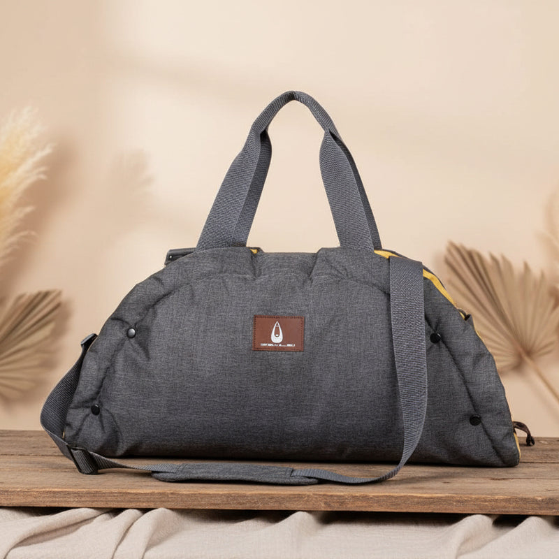 Cat & Dog Carrier "SHELLY" grey/mustard 72 x 55 cm | Nobby