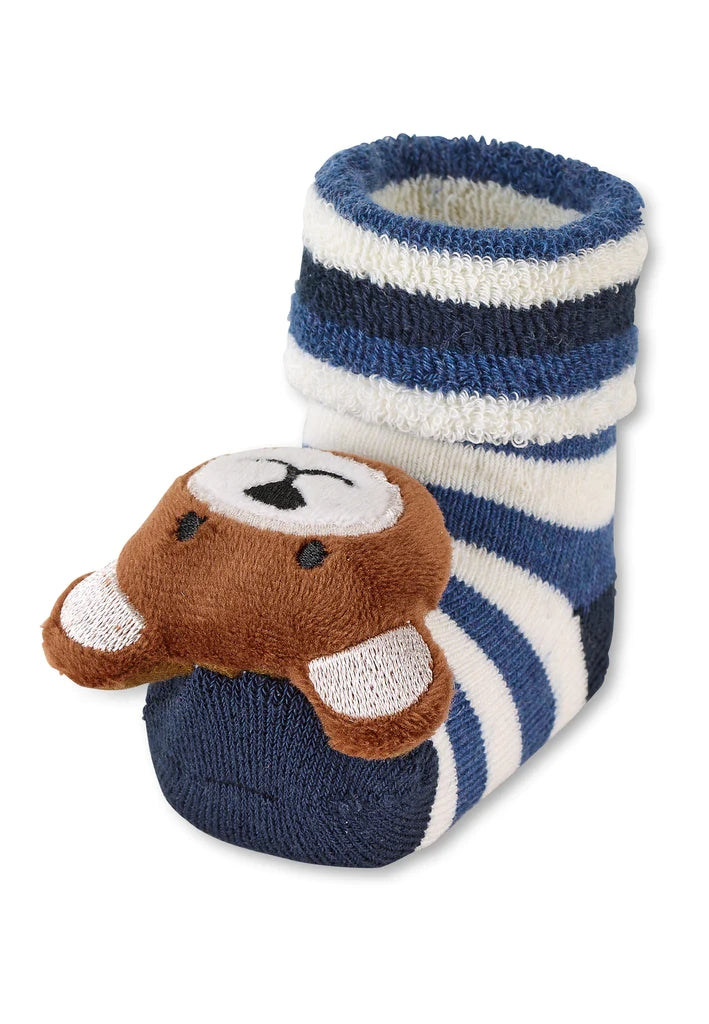 Sterntaler Baby-Rasselsocken Bär Gr. 16
