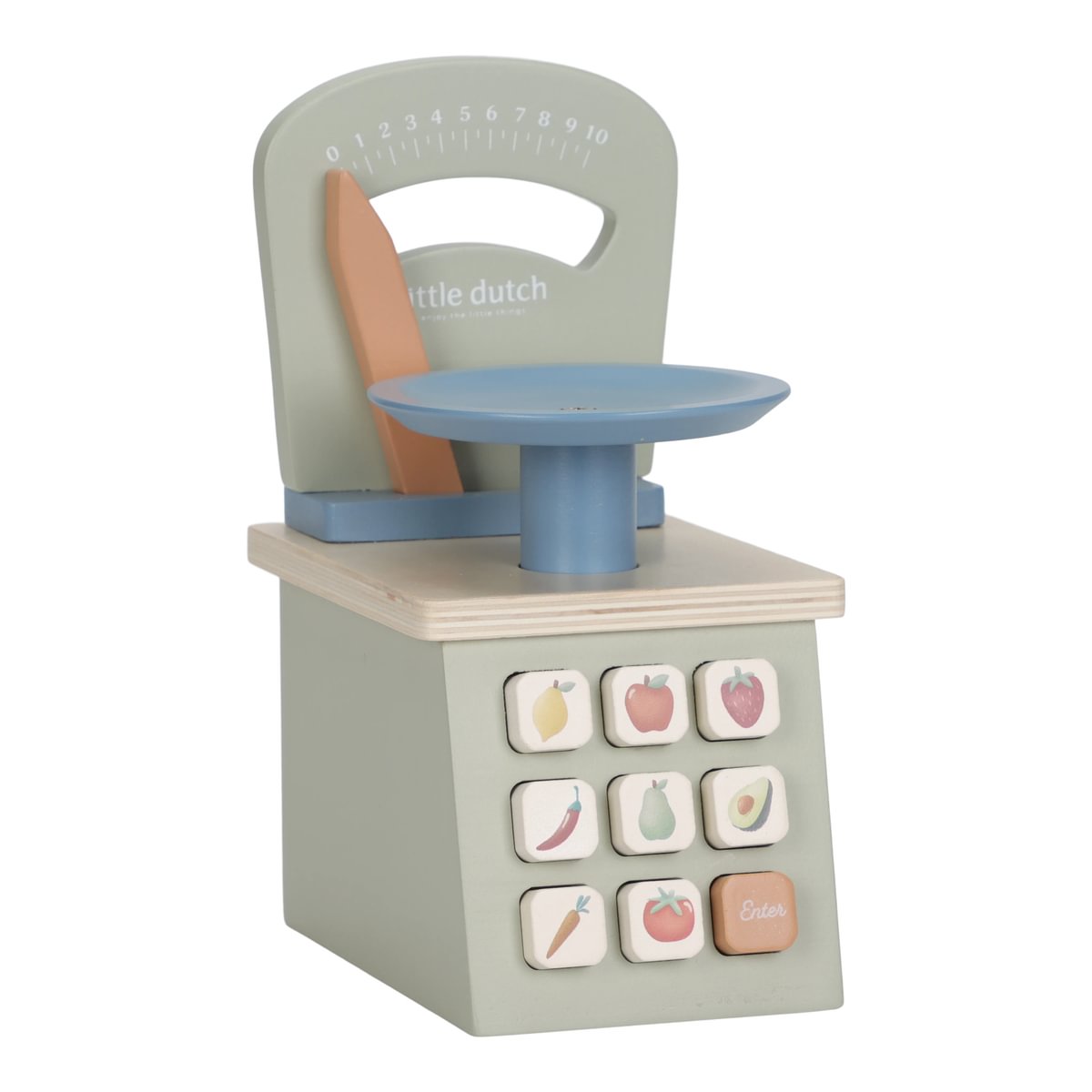 Wooden toy scale for children's kitchen – wooden toy scale