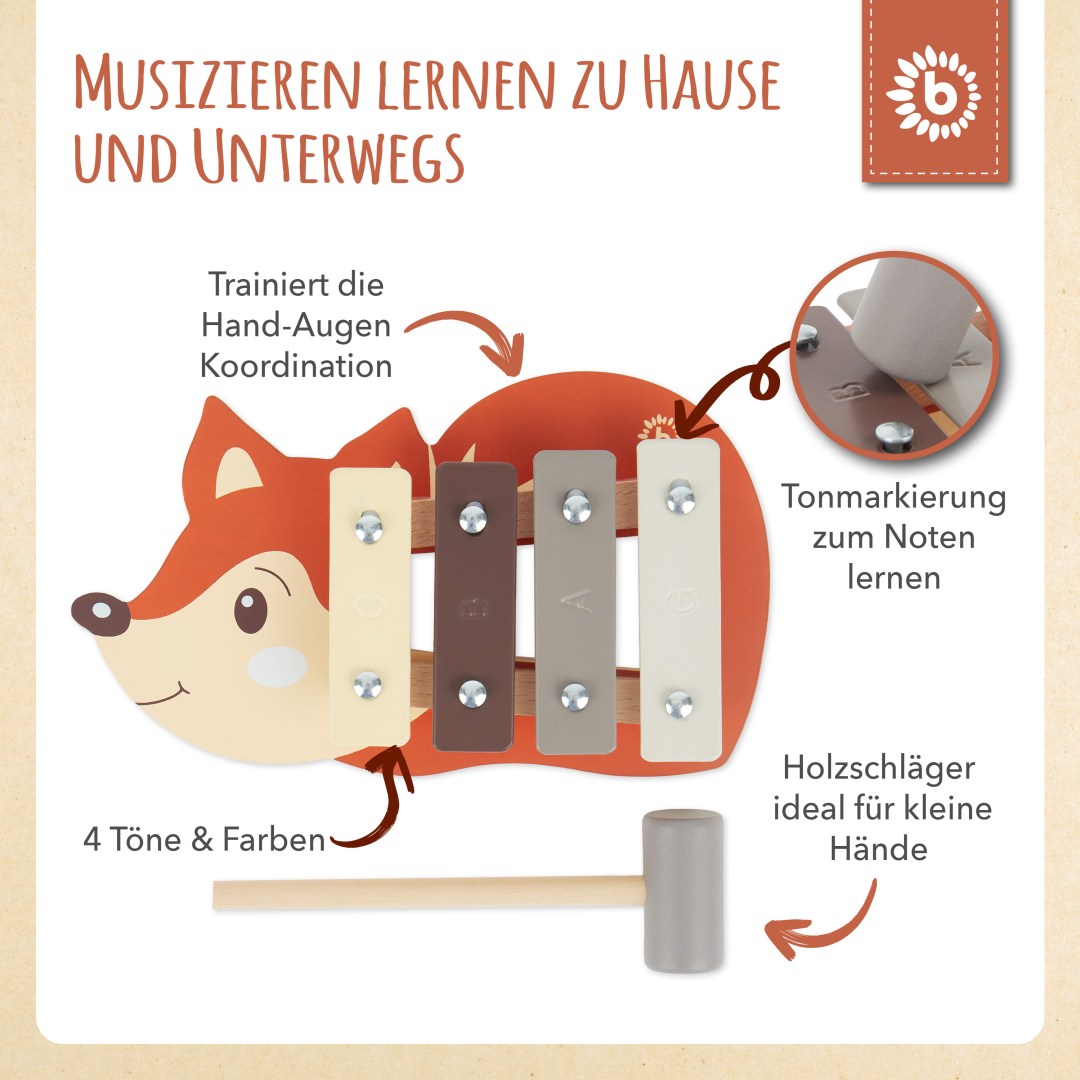 Mini Xylophone Fox | bieco