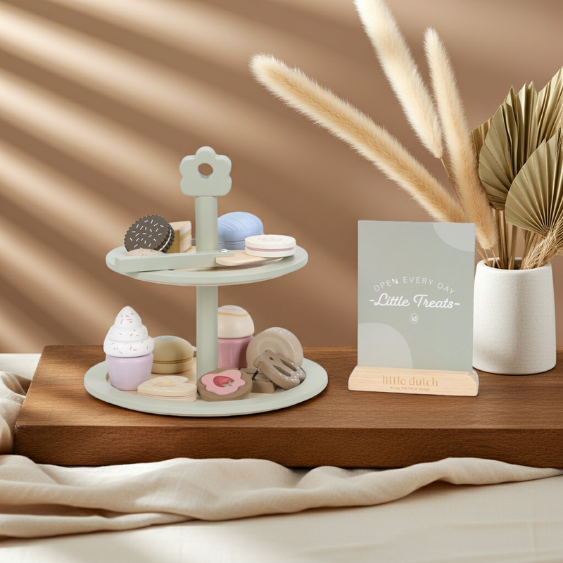 Tiered stand with pastries