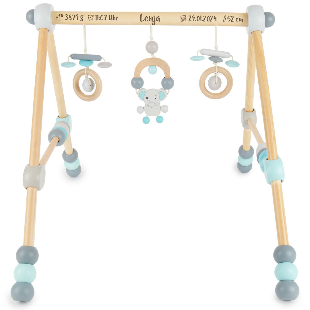 Wooden Elephant Play Arch, Height-Adjustable | Schmatzepuffer