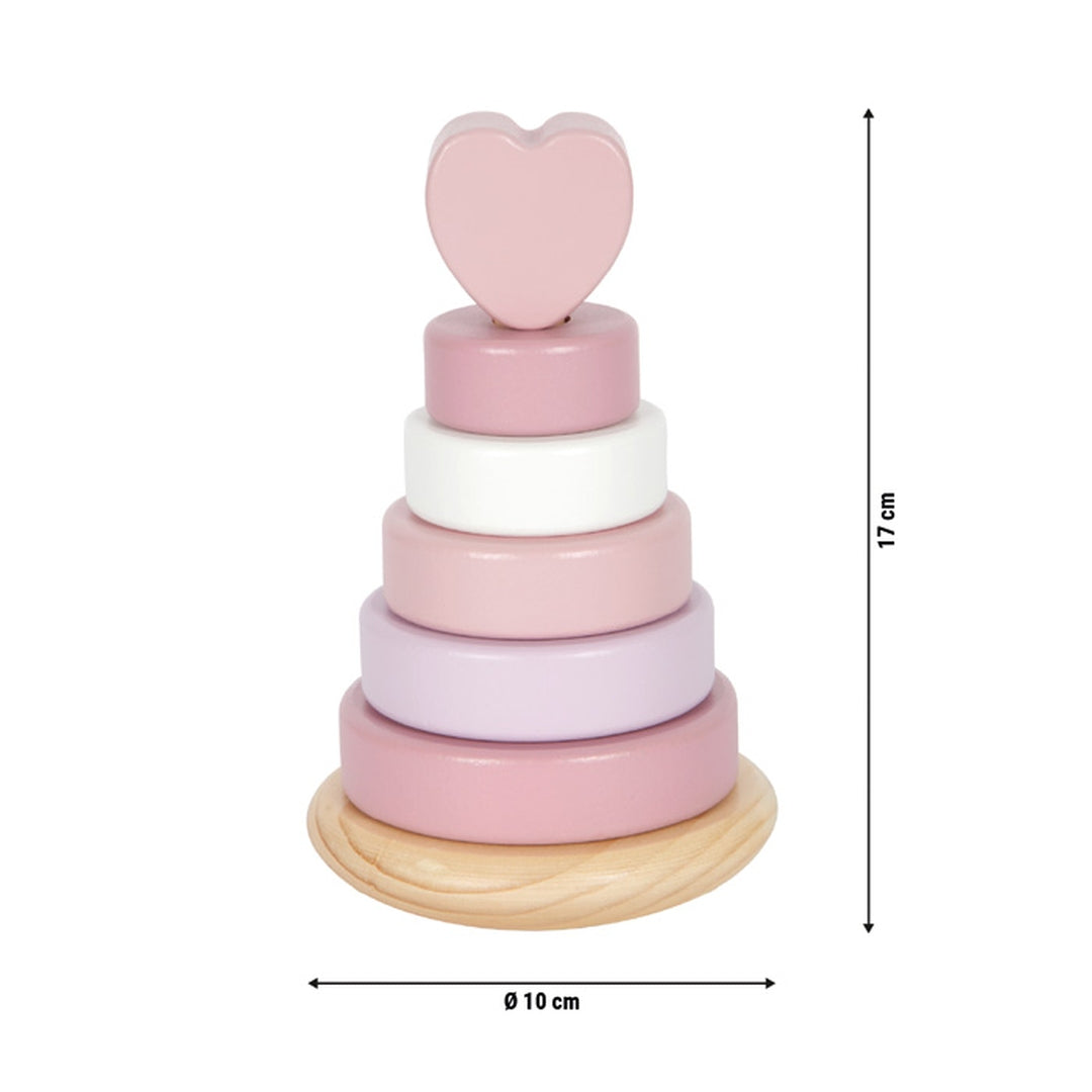 Tour de piles personnalisée rose - Cadeau de naissance | par Schmatzepuffer