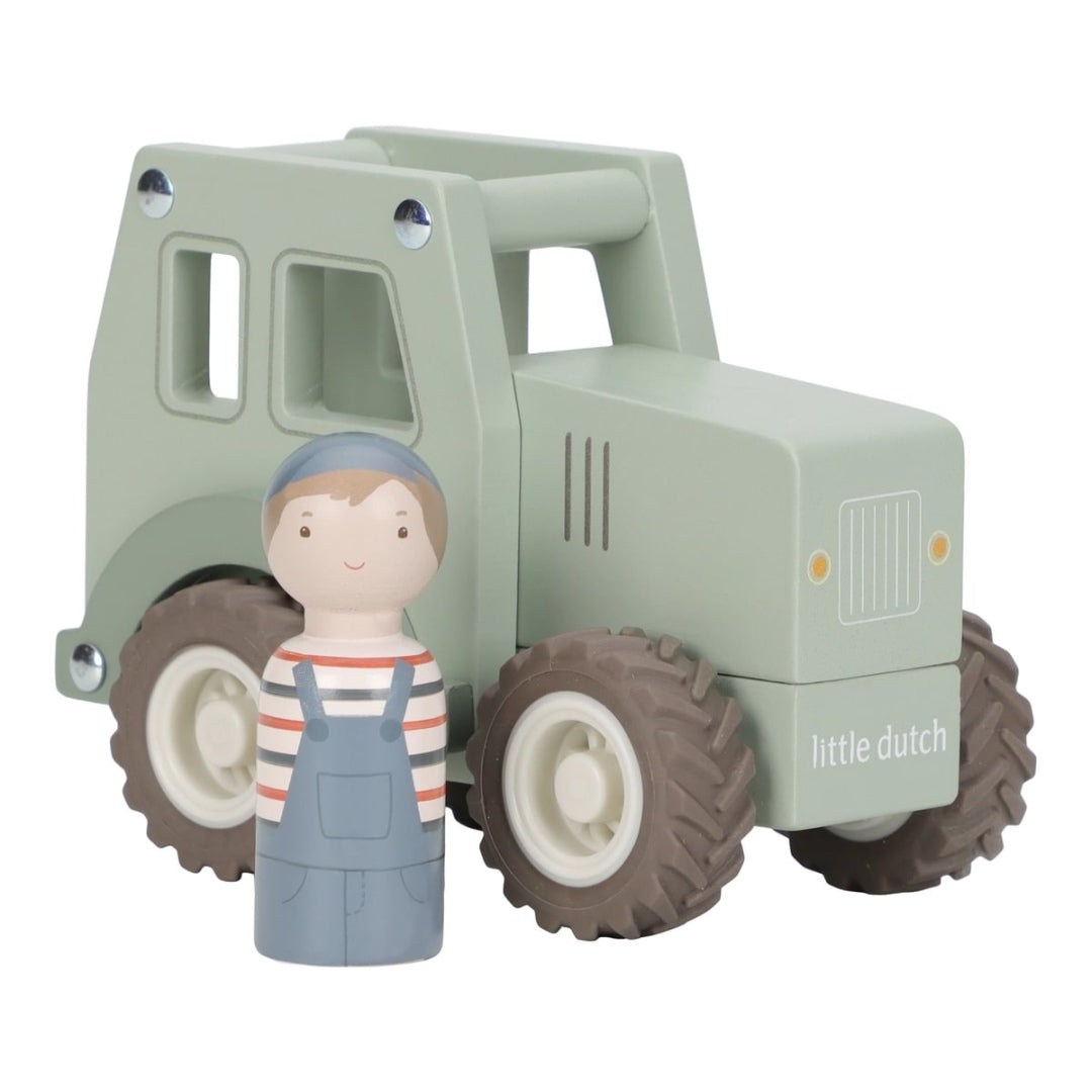 Personalized wooden tractor – wooden toy tractor with name | Schmatzepuffer