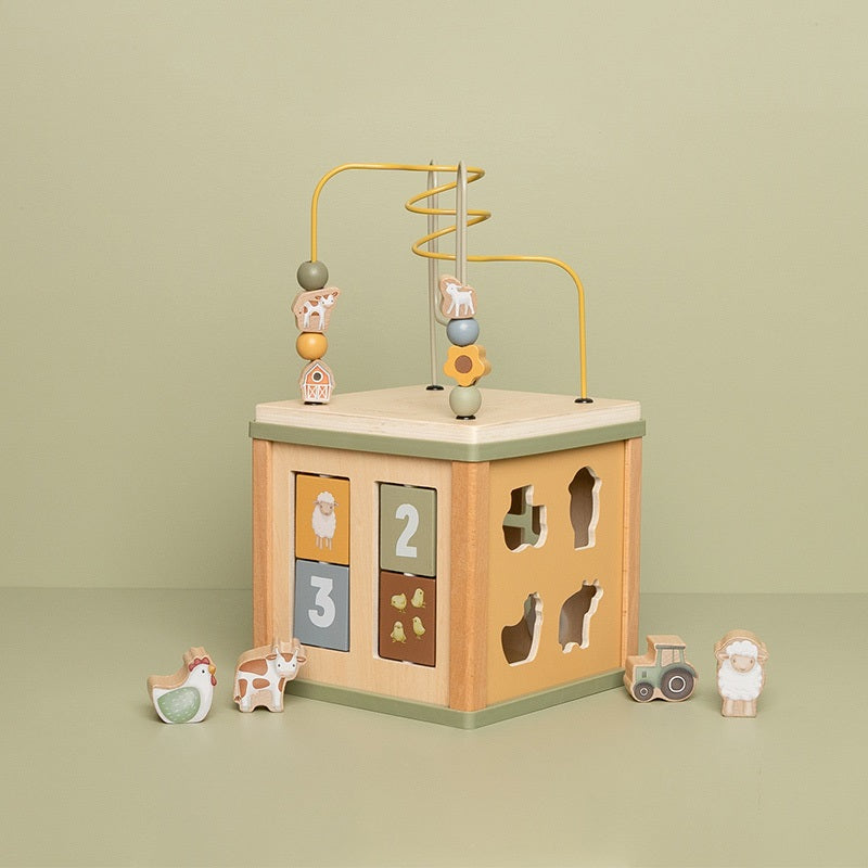 Cube d'activités Little Farm - Pour la naissance