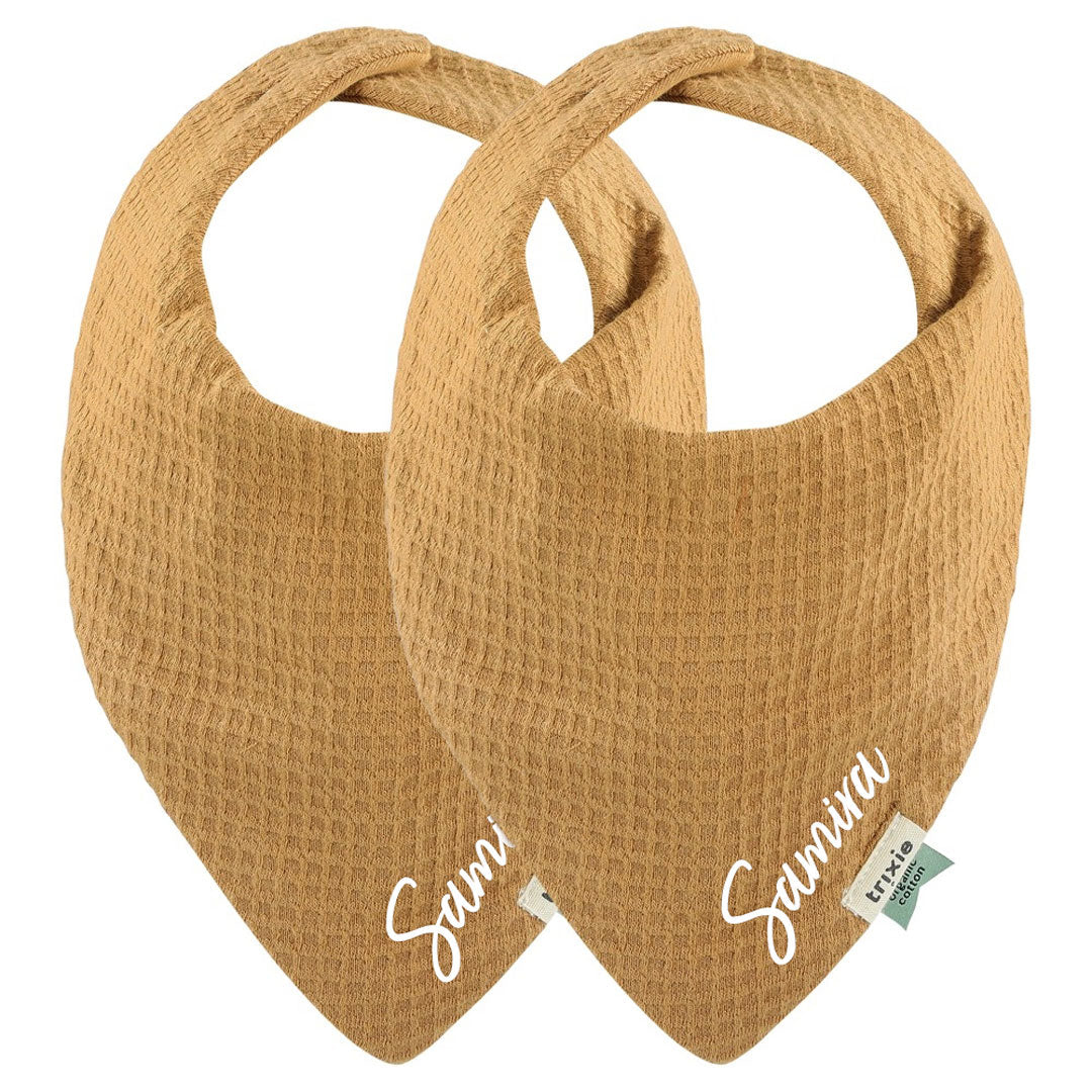Bandana Lätzchen 2-pack mix - Cocoon Caramel | Trixie
