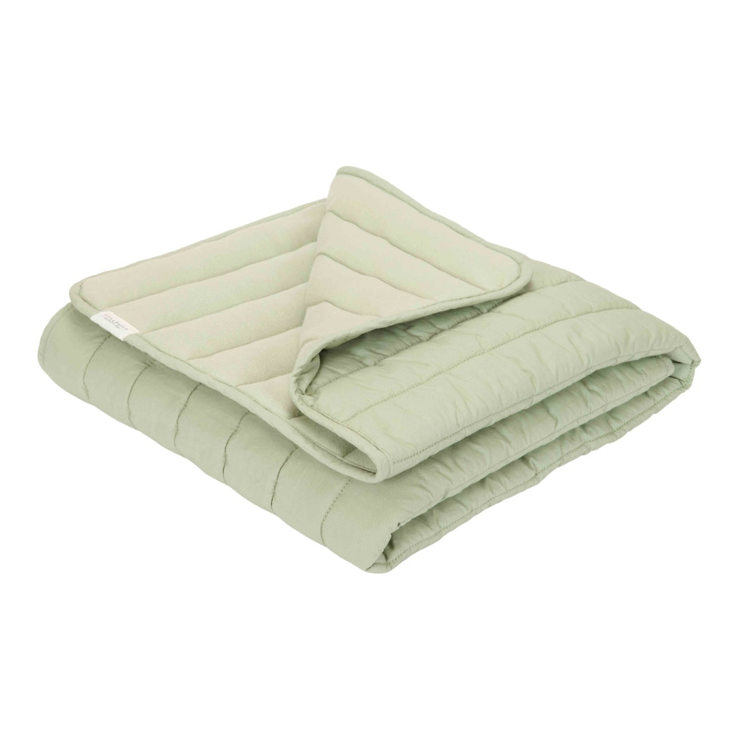 Couvre-lit pour enfant Little Dutch Blueberry Leaves Sage
