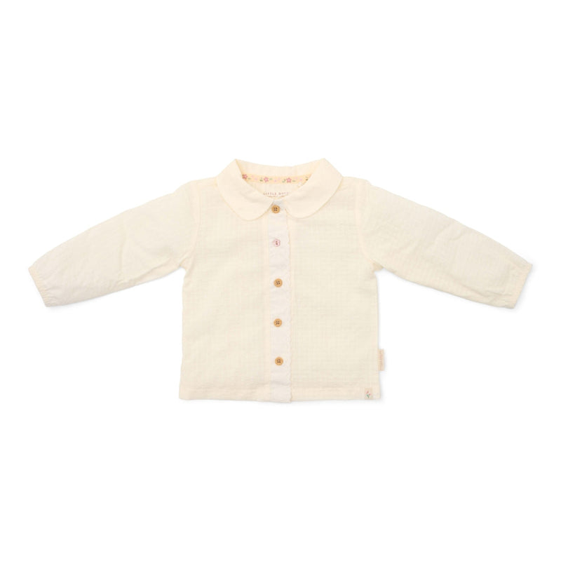 Langarm Bluse Creme für Babys und Kinder
