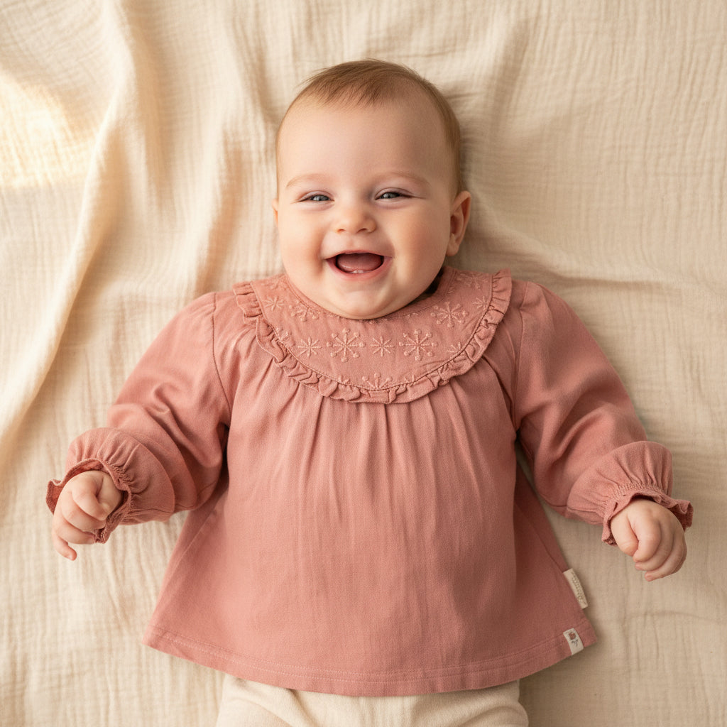 Blouse Warm Rose - Little Farm | Little Dutch