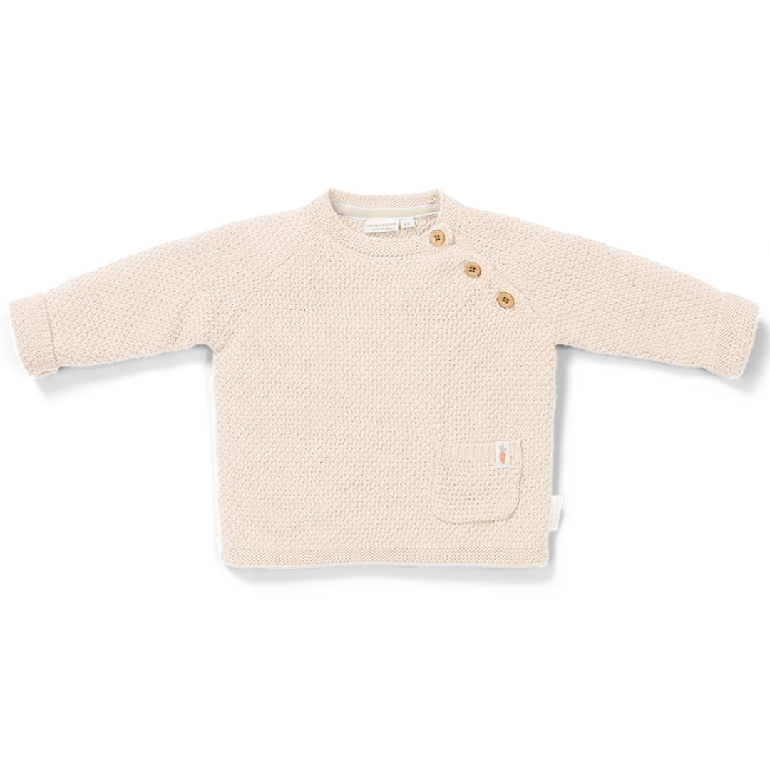 Gestrickter Pullover Sand für Babys und Kinder