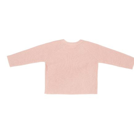 Cardigan cache-cœur Essential Pure Soft Pink | Little Dutch