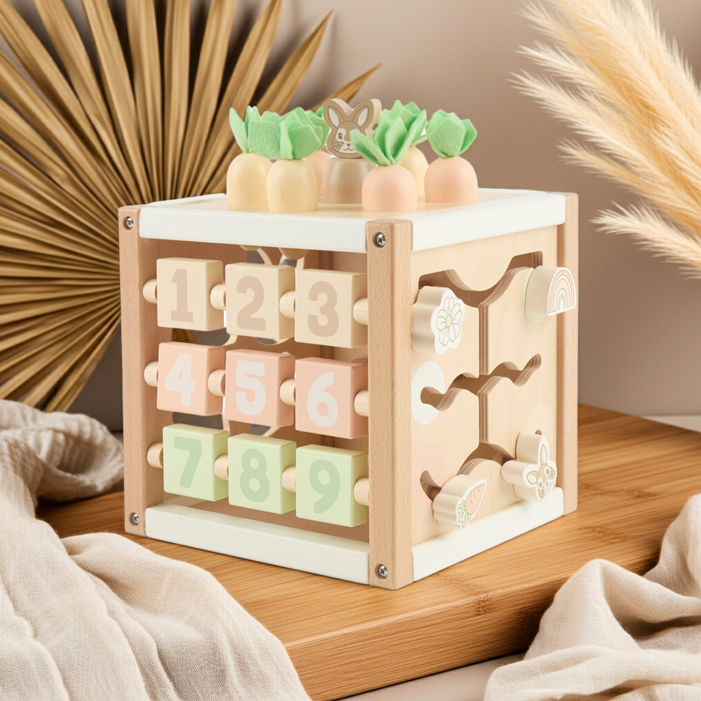 Motorikwürfel Hase Fine Holz | bieco
