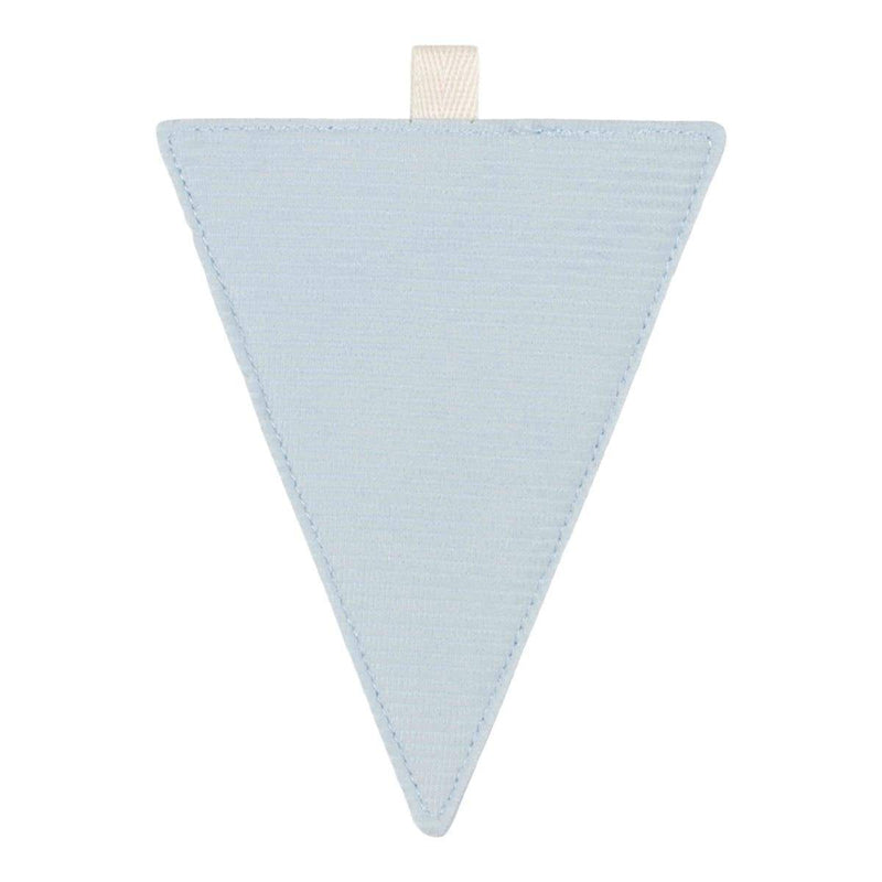 Garland element, blue pennant