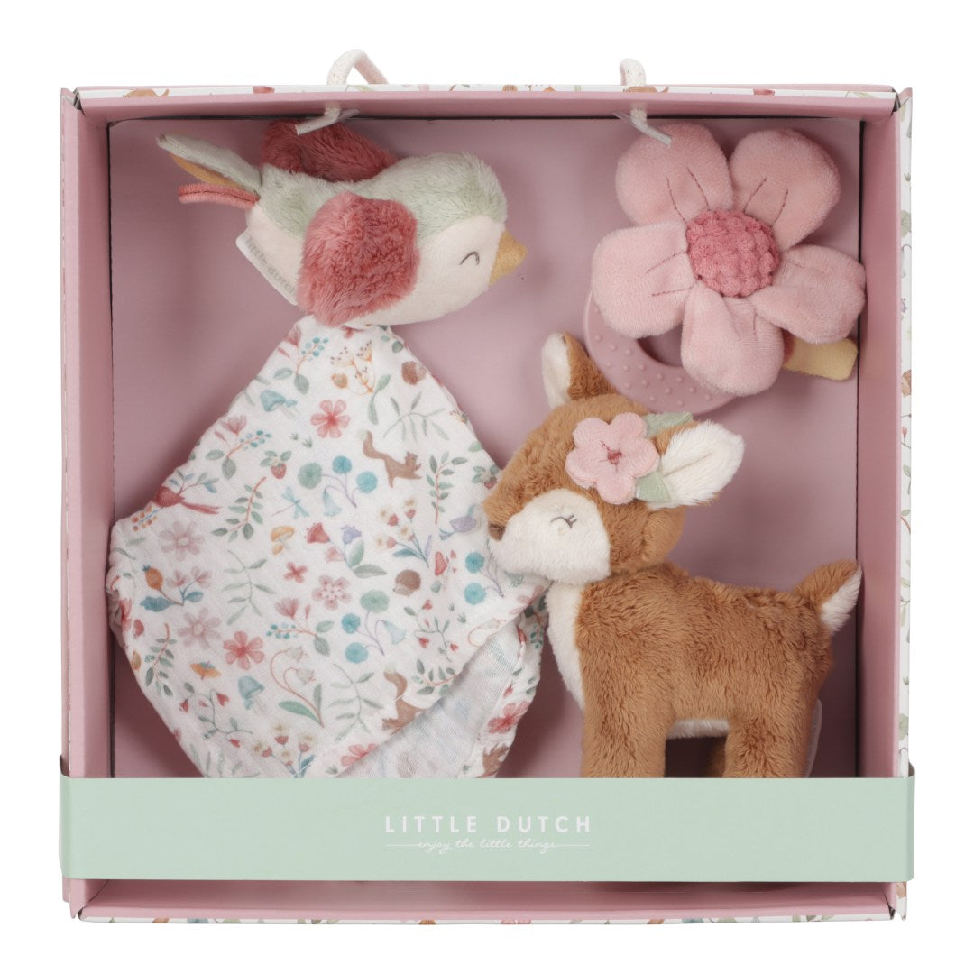 Coffret cadeau d'animaux en peluche biche Jardin enchanté