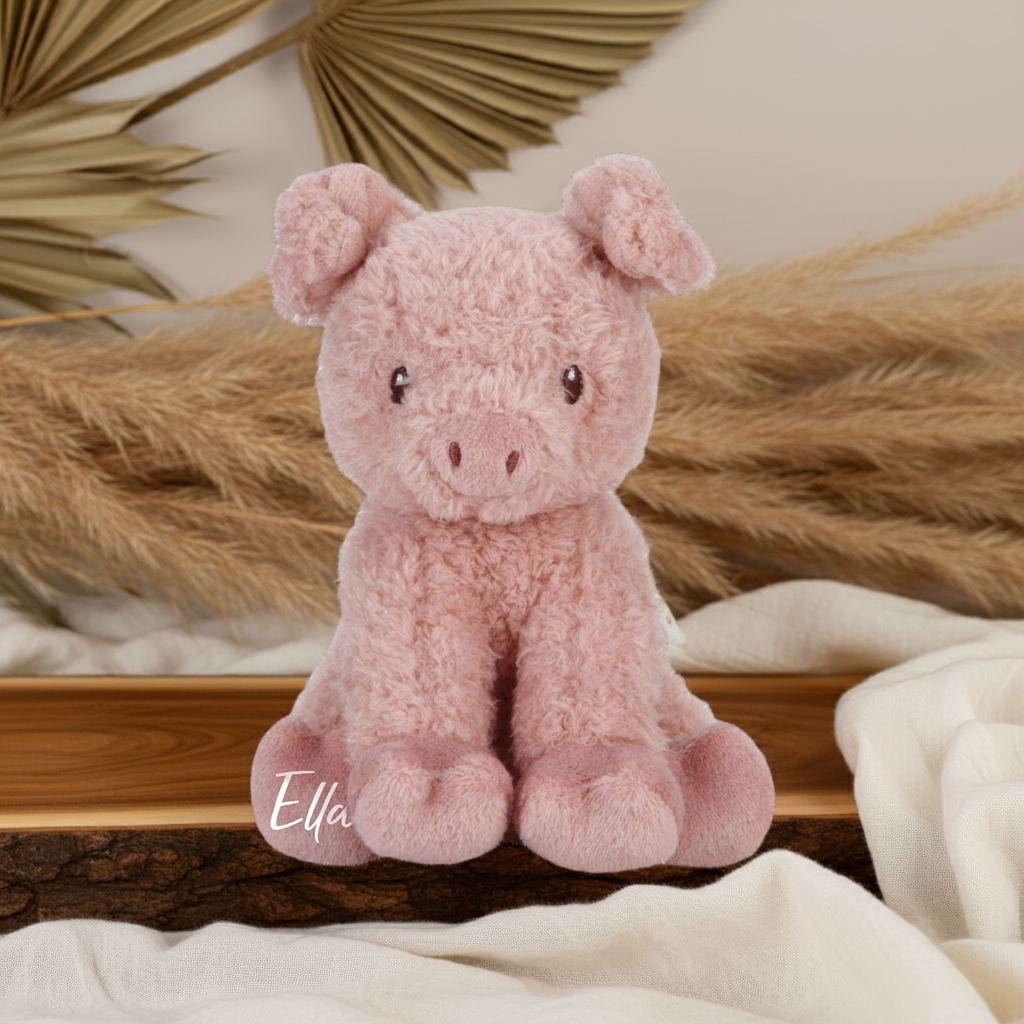 Plush Pig Little Farm 17 cm – Cuddly Friend for Babies