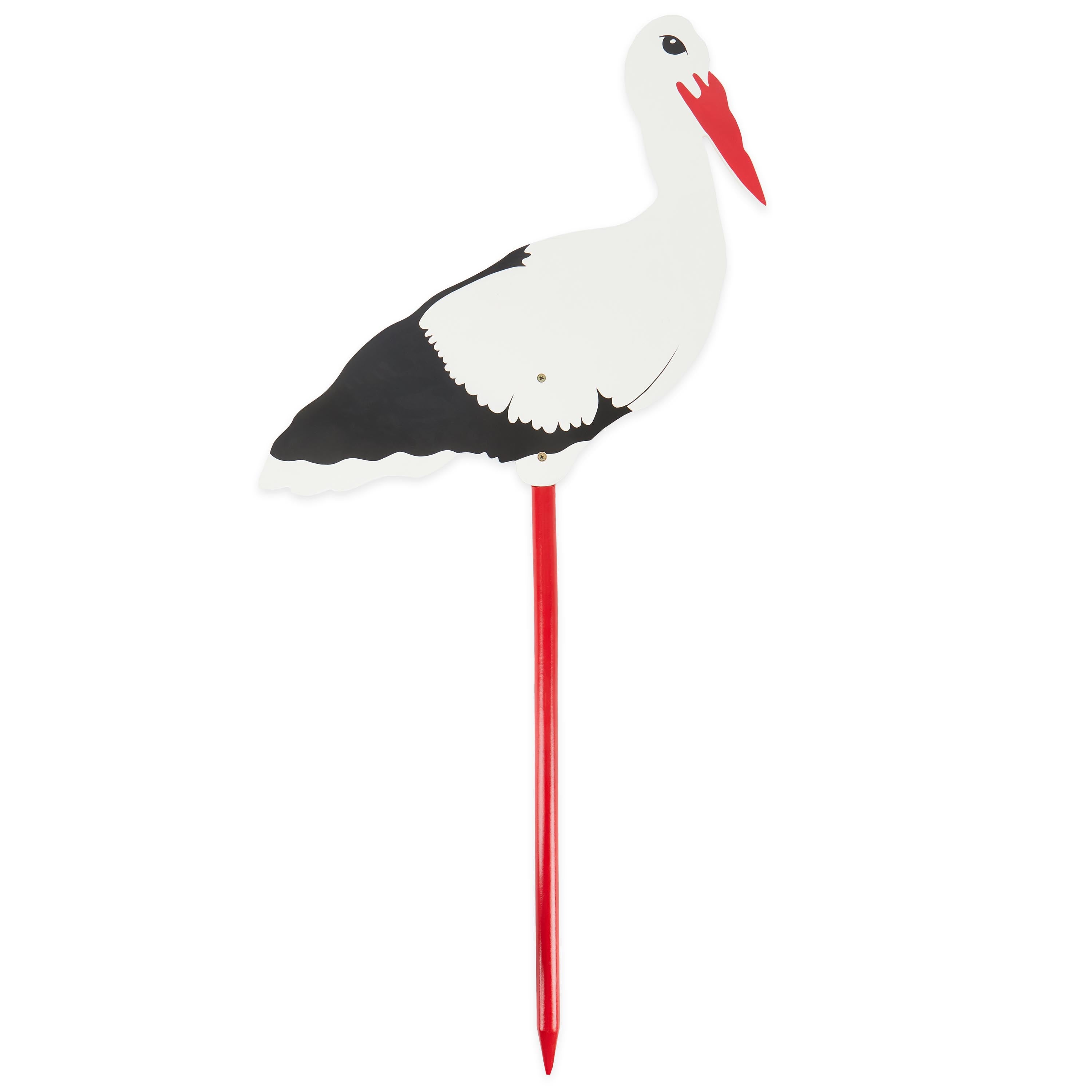 Holzstorch XL 100 cm – Klapperstorch Deko zur Geburt | Bieco