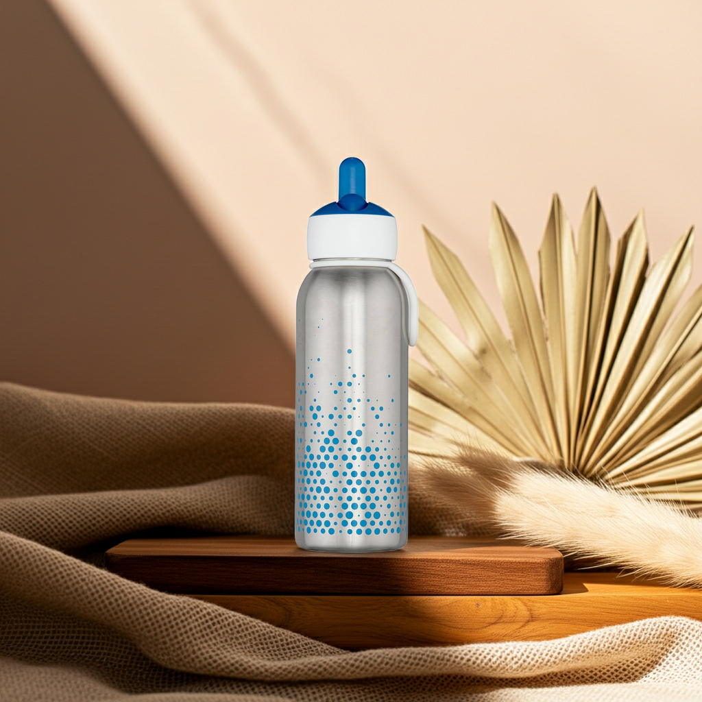Thermo bottle flip-up 350 ml - blue | Mepal