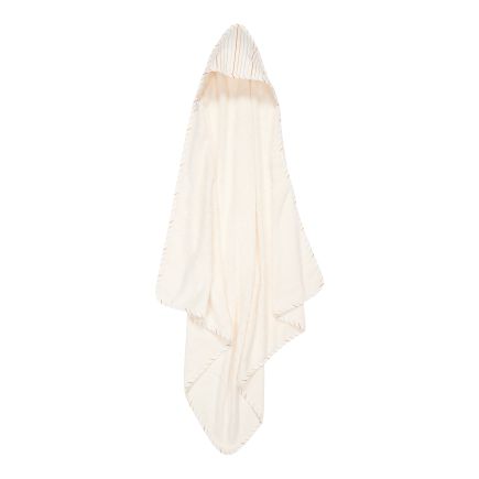 Serviette à capuche 100 x 100 cm Rayures ensoleillées vintage | Little Dutch