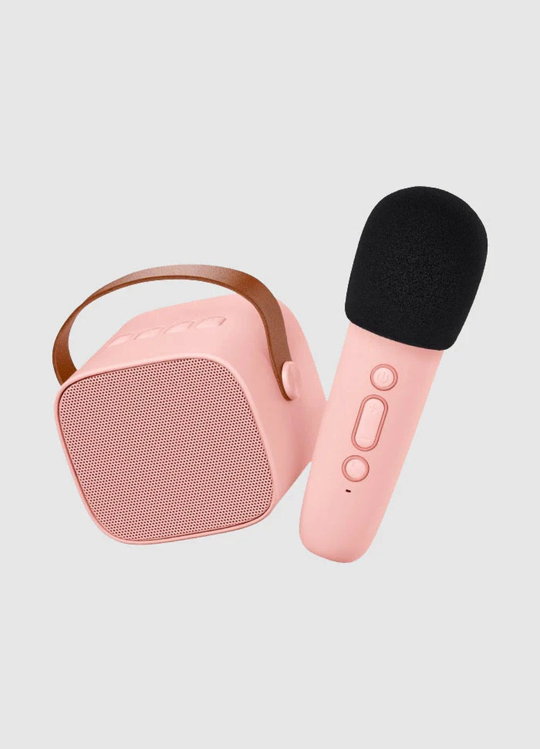 Karaoke Set - Bluetooth Speaker & Microphone Rose | Lalarma