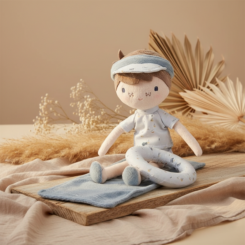Cuddly Doll Jim Summer Edition - Soft Fabric Doll for Children