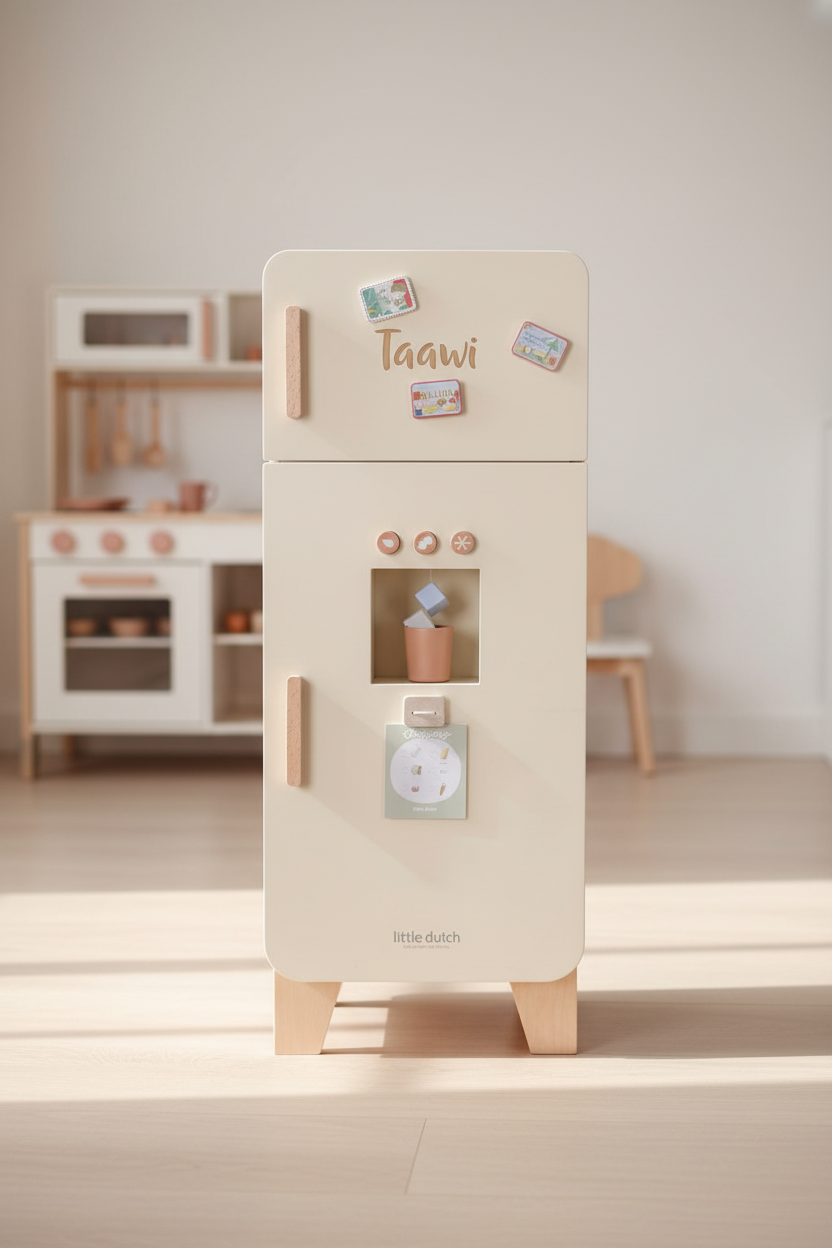 Kühlschrank aus Holz – personalisierbar