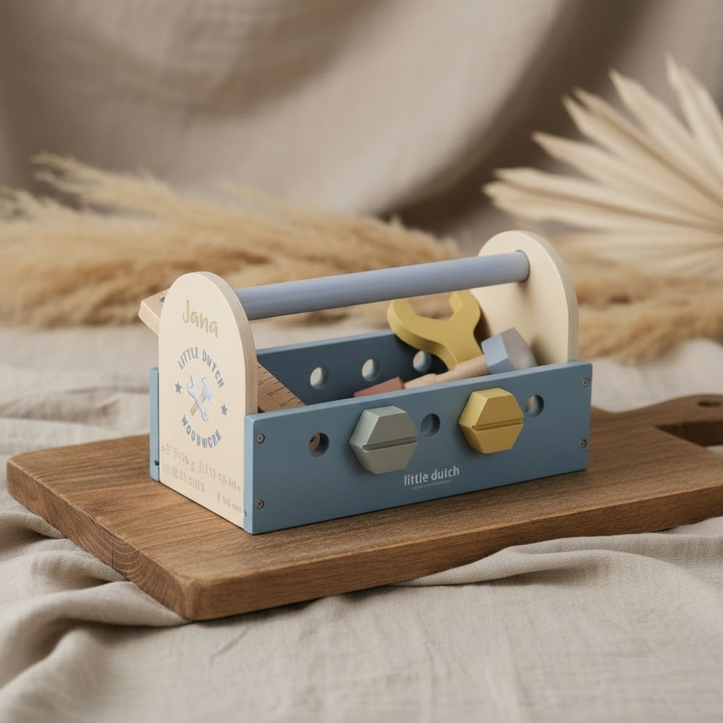 Wooden Tool Box for Children | Schmatzepuffer