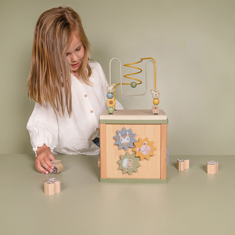 Cube d'activités Little Farm - Pour la naissance