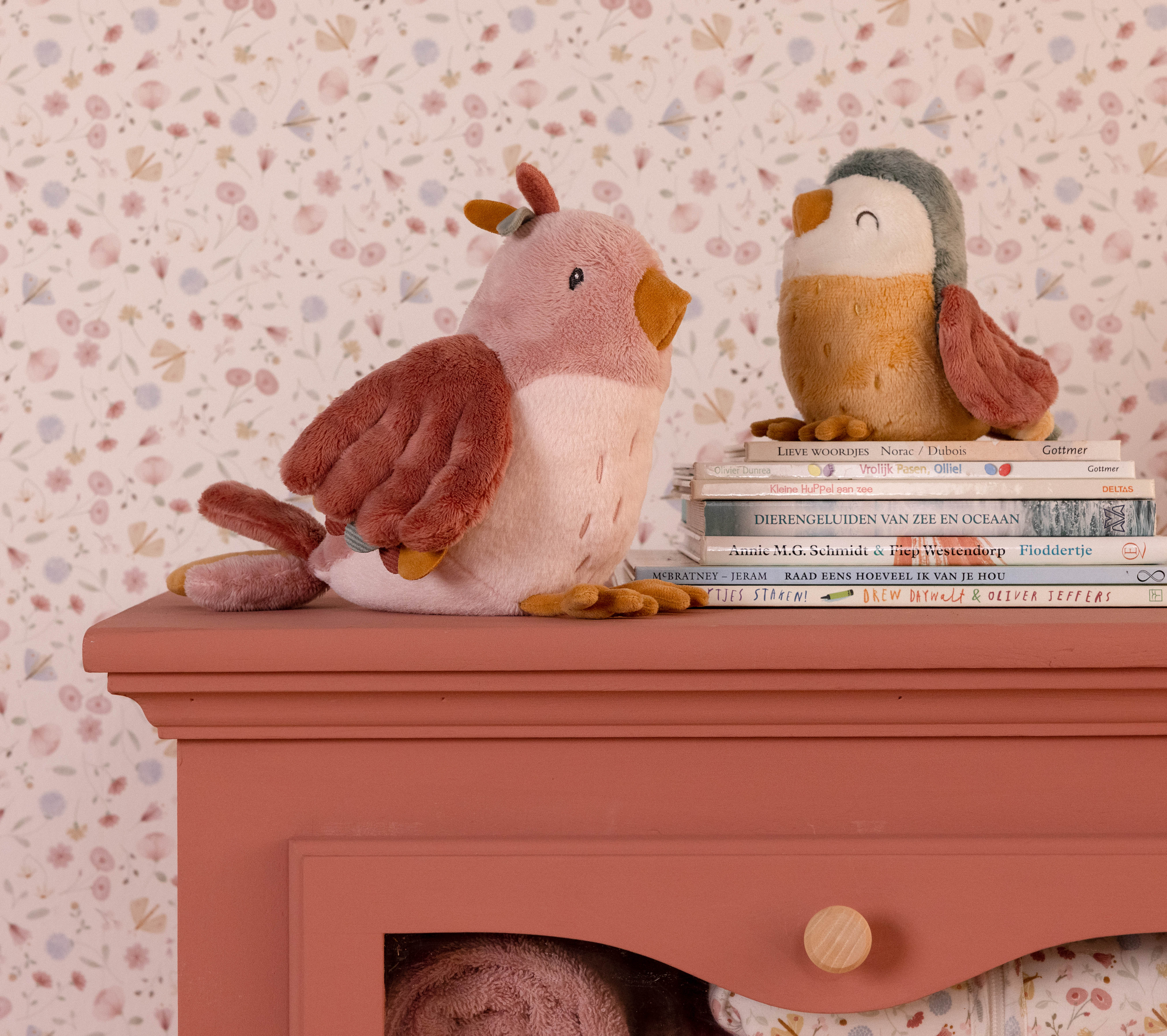 Peluche oiseau Flowers & Butterflies – Cadeau pour bébés