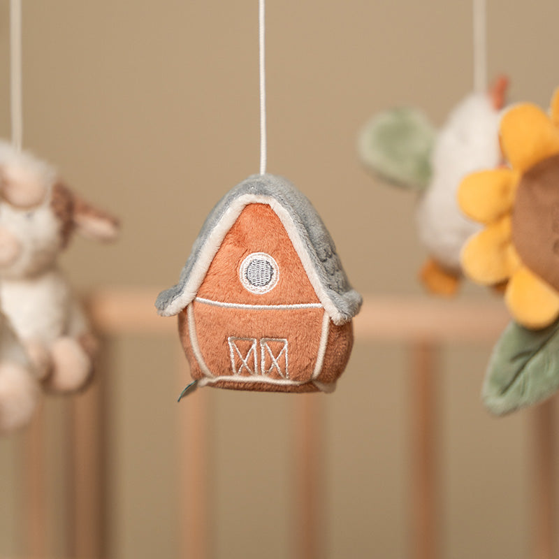 Personalized Little Farm musical mobile with name by Schmatzepuffer®