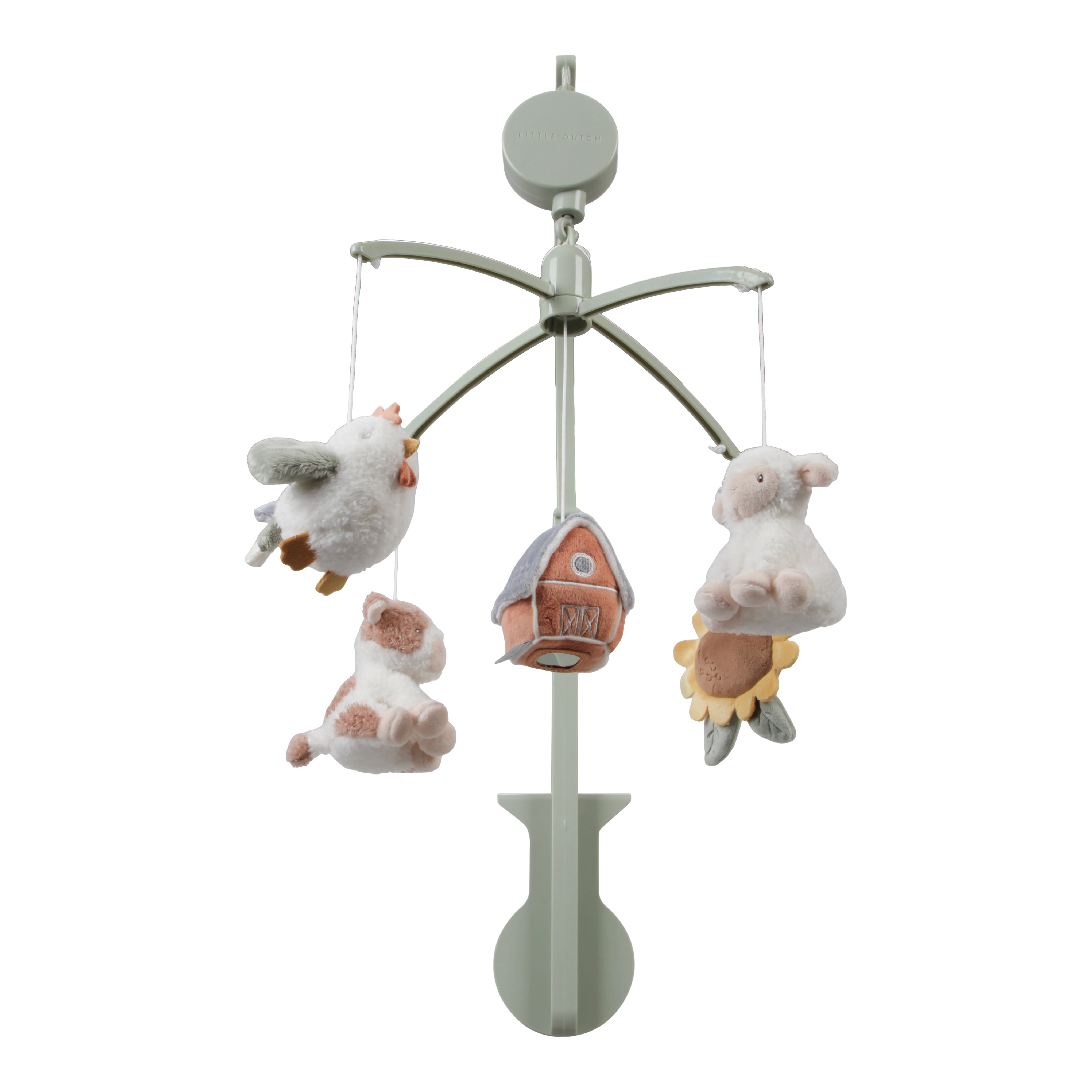Personalized Little Farm musical mobile with name by Schmatzepuffer®