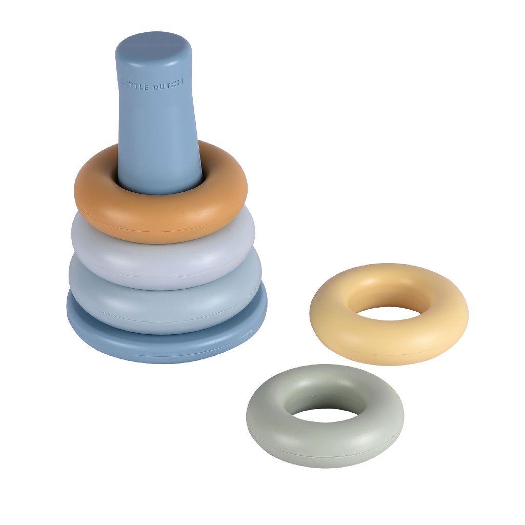 Stacking Tower Blue – Motor Skills Toy for Babies and Toddlers