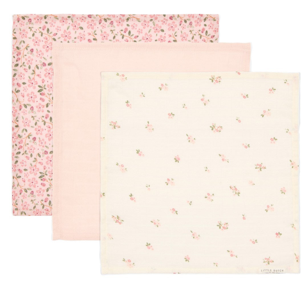 Ensemble de serviettes de toilette en mousseline Fairy Garden | Little Dutch