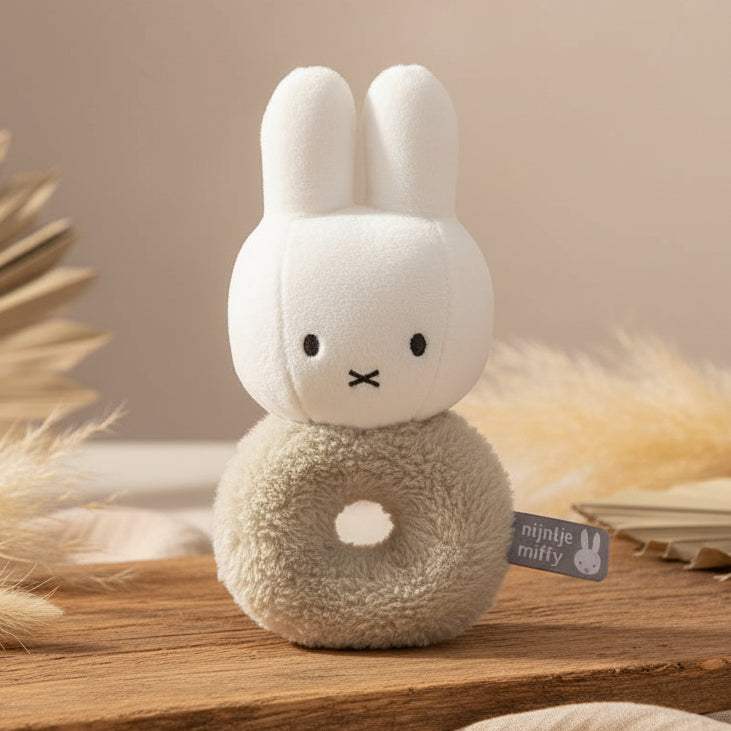 Hochet à billes lapin Fluffy vert | Miffy